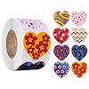 500Pcs/Roll Heart-shaped Labels Sticker Candy Gift Box Wedding Valentines Decals