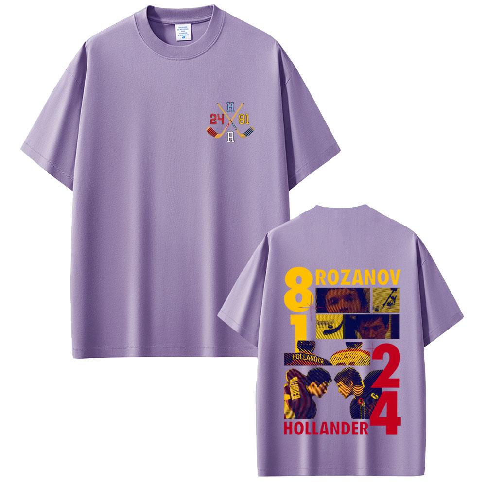 Heated Rivalry Shane Hollander Ilya Rozanov Hollanov 2481 Graphic Tshirt Men Women Vintage Streetwear Male Fashion T Shirts