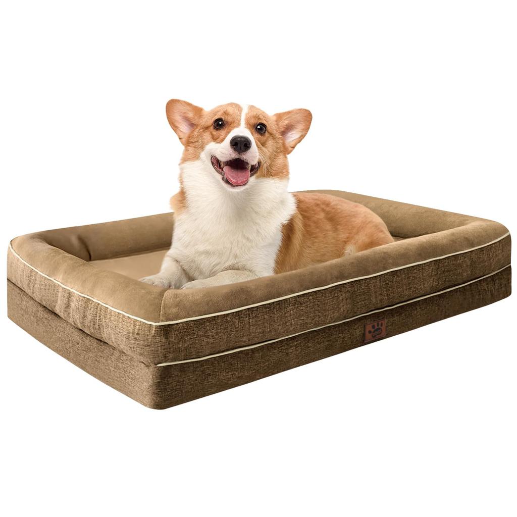 Waterproof Dog Washable and Breathable Pet Bed for Cats and All Suitable for and Large Removable Fluffy Pet Cushion Bed, Dogs, Seasons, Small, Medium,