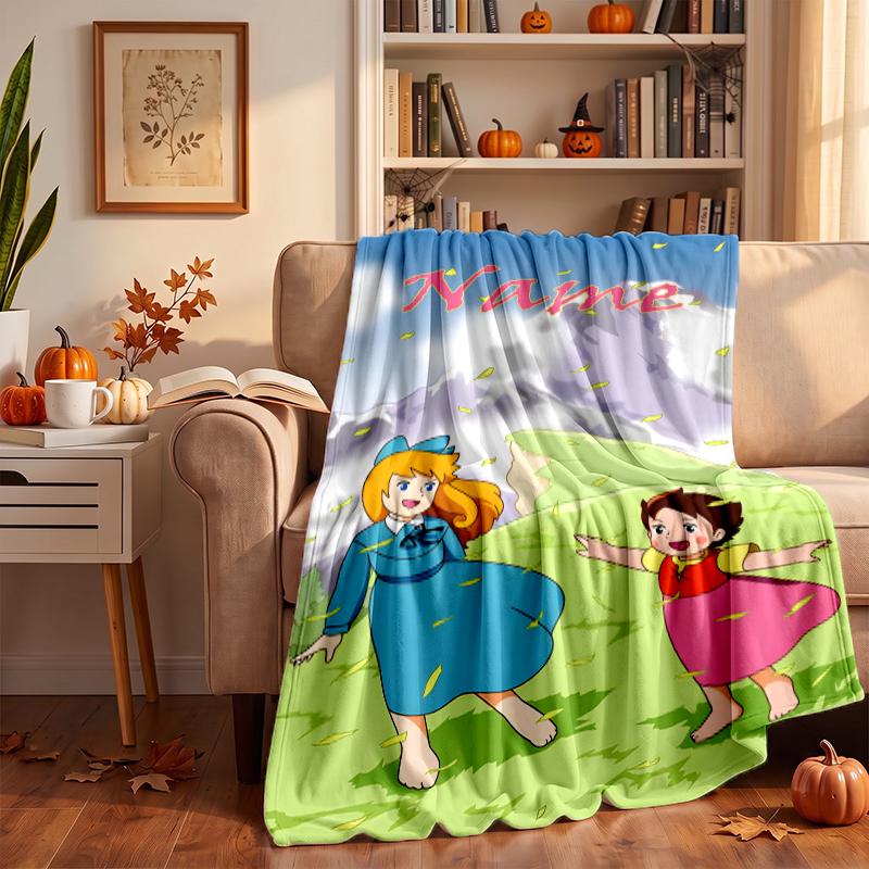 Coperte in Flanella Personalizzate Heidi Morbide Calde Accoglienti Plaid per Arredamento Casa Regali di Festa