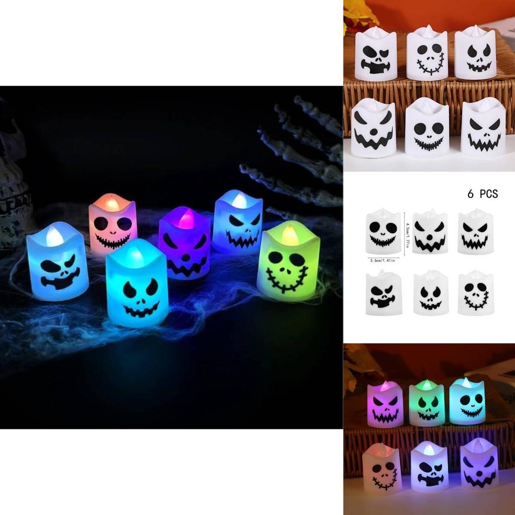 Halloween Ghost Led Candle Light For Haunted House Party Decor