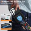 New Solid Color Frosted PC Wallet Card Holder Shockproof Phone Case For Samsung S26 Ultra S24 S23 S22 S25 Ultra Plus Back Cover