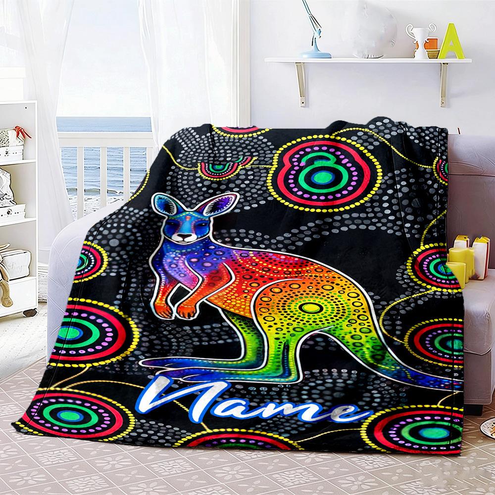 Football Player Home Customize Your Name Blankets Comfortable Soft Lightweight Allseason Multipurpose Blanket For Picnics Sofas Offices Beds Living