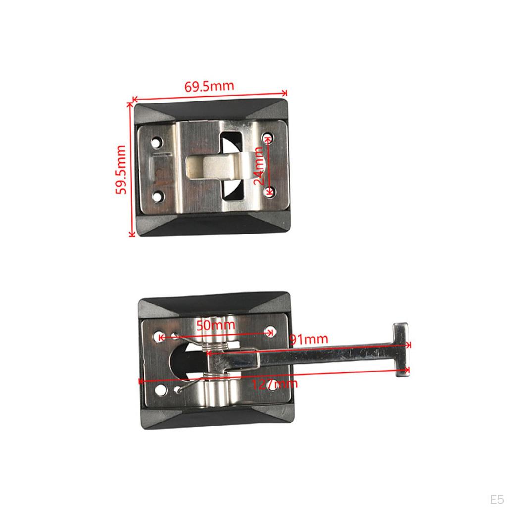 Auto Car Metal T Shape Entry Door Catches Holder for RV Camper Trailer