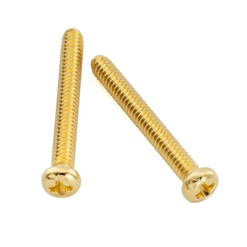 Musiclily Ultra UNC#3-48X0.78" (2.5x20mm) Stainless Steel Humbucker Pickup Mounting Screws for Fender USA and MIM Electric Guitars, Gold (Pack of 20)