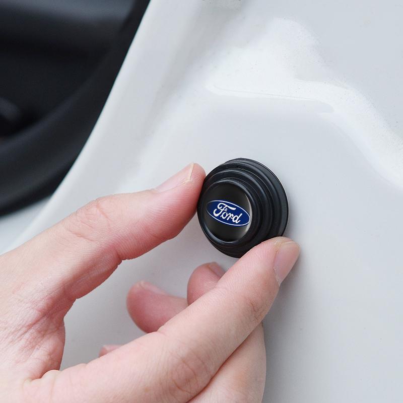 Car Silicone Door Shock Stickers Absorber Soundproof Buffer Pad Accessories For Ford ST Focus Fiesta Mondeo Kuga Mustang Escort