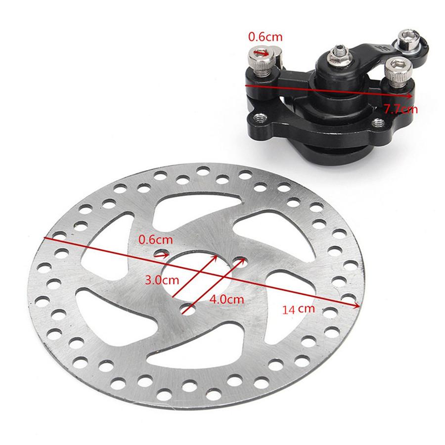 140mm Rotors Rear Disc Brake Caliper Kit For Electric Scooter Mini Dirt Mini Gas