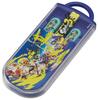 Skater Bento Trio and Antibacterial Made In Splatoon 3 TACC2AG Kids' Set, Chopsticks, Spoon, Fork, Cutlery, Easy-Open Slide-Open Design, Japan,