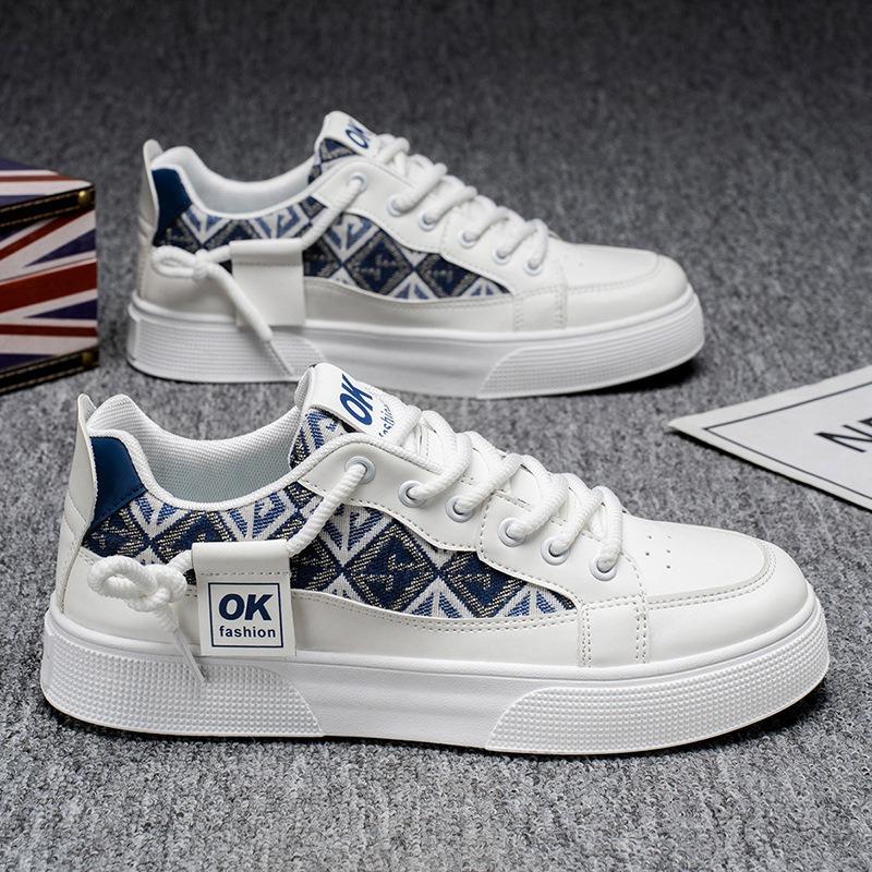 Summer New Lightweight Breathable Casual Shoes Student Trend Board Shoes Non Slip Versatile Men Platform Sneakers Lazy Flat Shoe