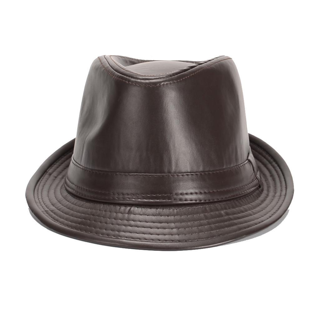 Men's Korean Style Black Wool Fedora - British Jazz Hat for Spring & Autumn