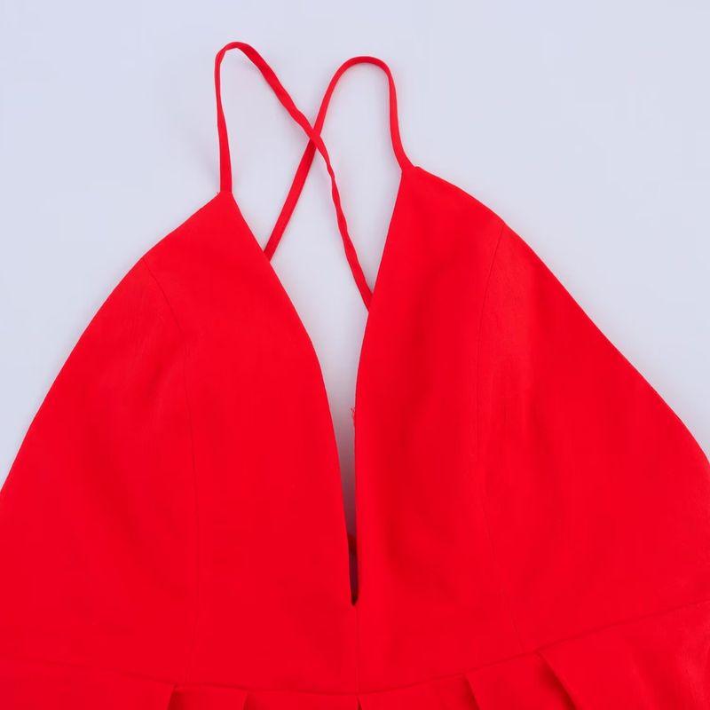 Kaslead New Women clothes Western Style Fashion Simple Sexy Backless Dress 2816653