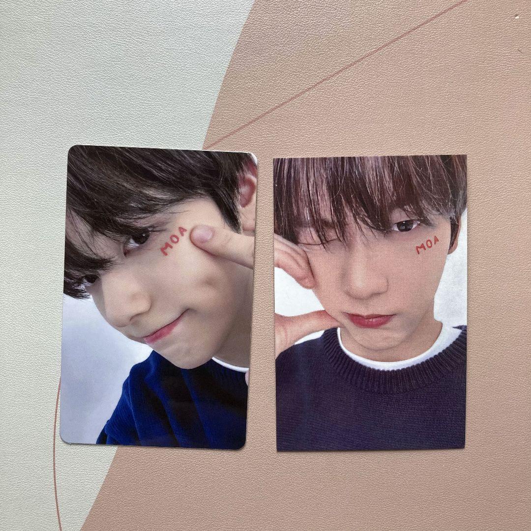 

[USED] Korea TXT MOAZONE Japan FC Bonus Soobin Trading Cards (2 pieces)