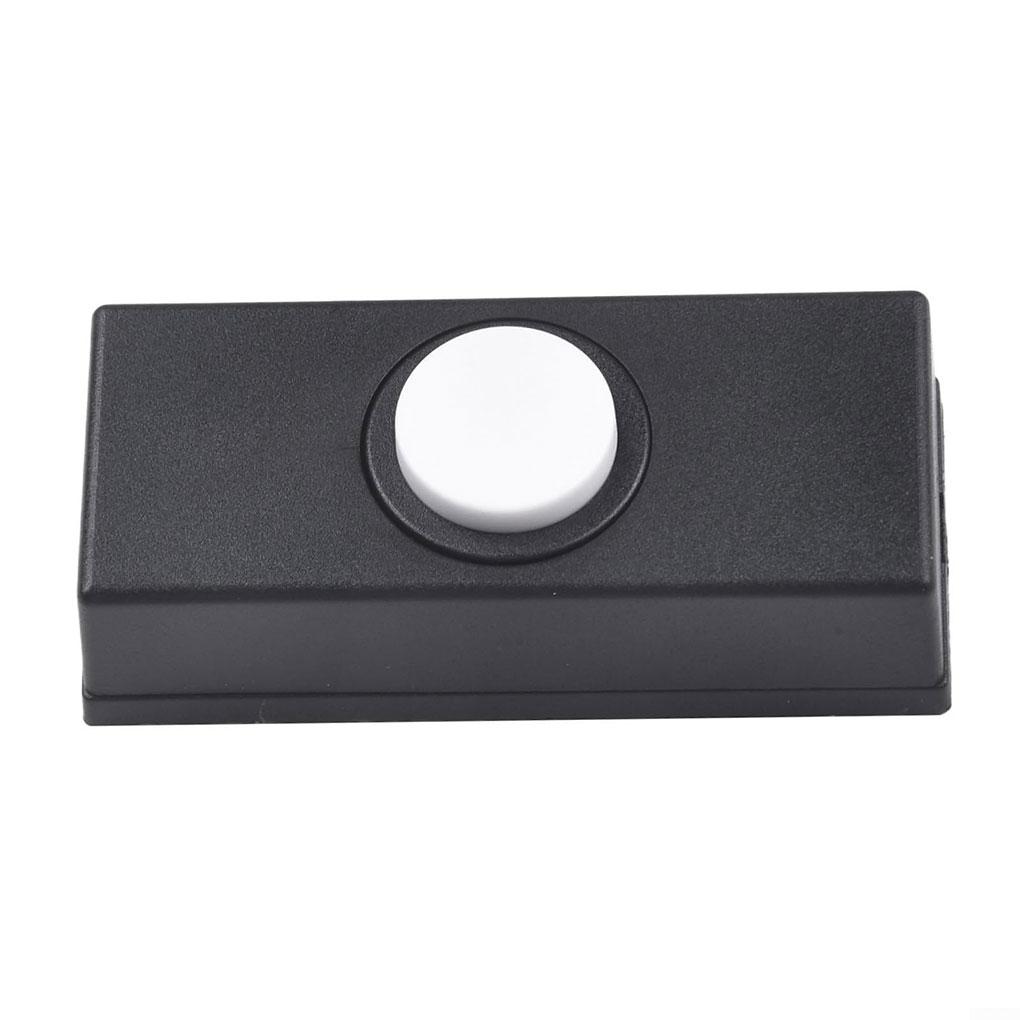 Sturdy Plastic Doorbell Switch Black Bell Decoration For Door Doorbell Push Button Replacement