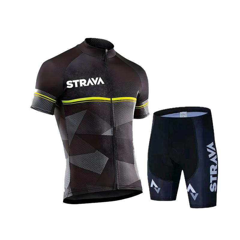 Bicycle Cycling Suit Short-sleeved Suit Men's Spring Summer Road Cycling Suit Quick-drying Breathable Mountain Bike Cycling Suit