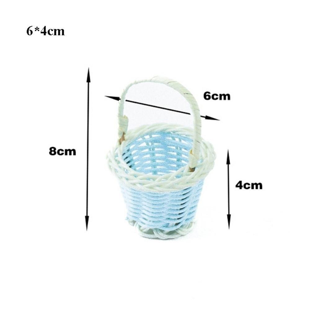 New Beautiful Handmade Flower Storage Basket Hand-Woven Round Shape Wicker Flower Basket Storage Baskets For Plant Home Wedding