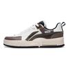 Li Ning Slip Resistant Durable Low Top Sports Casual Shoes Men Sneakers White Brown AGCT135-3
