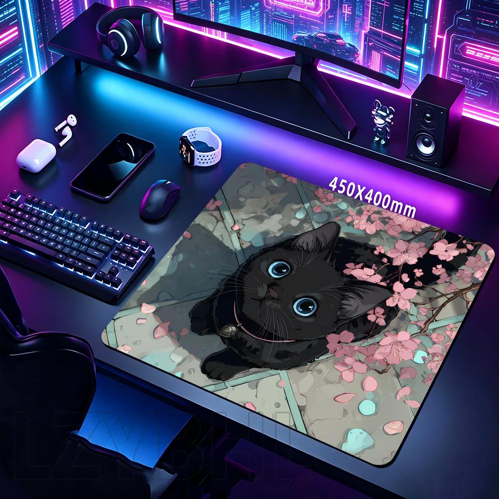 Cute Cat Small Mousepad Pc Gaming Accessories Rubber Mausepad XS Gamer Deskmat Square Office Keyboard Mause Pads Desk Computer