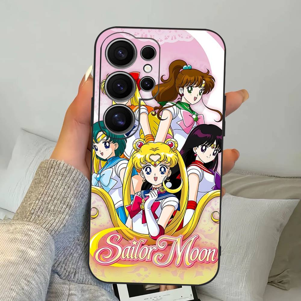 Anime S-Sailors M-Moons Pouzdro na telefon Pro Samsung S 24 Fe 25 Ultra Plus 20 Lite 21 30 22 23 24 22 Ultra 5G Fundas