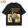 Little House On The Prairie Serie TV Logo Maglietta Oversize Vintage WGJ
