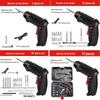 Rechargeable 3.6V Mini Electric Screwdriver & Drill Set with Lithium Battery