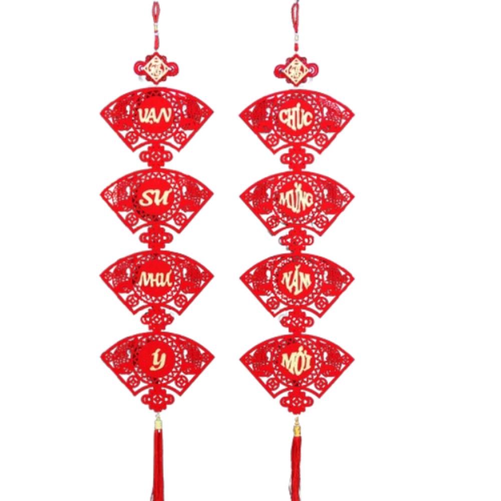 Traditional Vietnamese Spring Festival Couplet Blessing Fu Character Pendants  Wedding Birthday