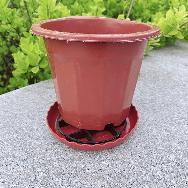 5Pcs Flower Pot Tray Anti Rot Root Plastic Saucer Bracket Drip Plant Flowerpot Tray Garden Flower Pot Hole Mesh Pad Supplies