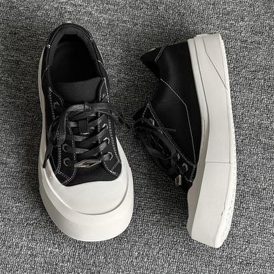 Einfache Board-Schuhe Nische dicke Sohle Sommer Neu Lässig Atmungsaktiv Gewaschene Jeans-Schuhe