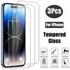 3 Pçs 100d Vidro Temperado Completo Para Apple Iphone 16 17 14 Plus 13 Mini 12 11 15 Pro Max Protetor De Tela Iphone X Xr Xs Max Proteção