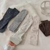 Soft Little Floral Socks for Autumn and Winter, Mid-length Children's Socks That Are Versatile and Elegant, Pile-up Socks, and Long Socks.