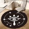 1pc Eyes of Providence Round Carpet, Made of Polyester,Perfect for Decorating Office Chairs, Living Rooms Fplt101
