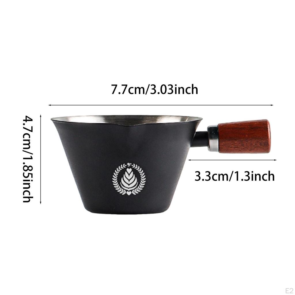0.1 L Coffee Cup In Stainless Steel with Marking 7.7x4.7cm