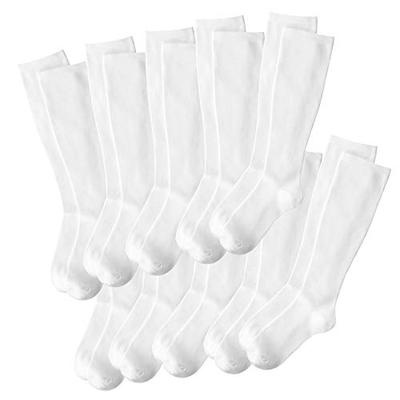 Nursery Compression Knee Socks, 10-Pair Set, Women's, Sizes 22-24, White, 10 Pairs (X 1) 9000017A