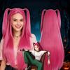 Demon Hunter Girl Cosplay Red Wig - Mira Imitation Scalp Long Wig