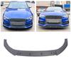 Front Bumper Lip Spoiler Racing   3 Section Type Car Front Bumper Lip Body Kit for S‑Line 8V Pre‑facelift 2013 to 2016