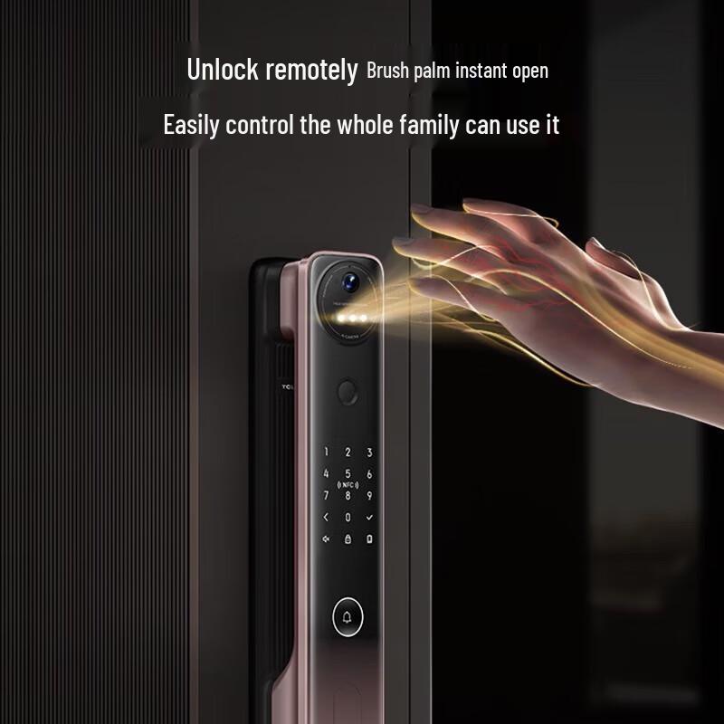 TCL K9G Max Smart Door Lock with AI Dual Camera and Palm Vein