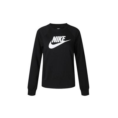 Sportswear Essential Knit Rundhals-Sweatshirt Damen Tops Schwarz BV4113-010