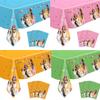 Cartoon Theme Birthday Party Decorations Tableware Tablecloth Girls Baby Shower Supplies Puppy Dog Disposable for Entertaining Play Safe Kid Friendly