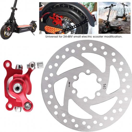 Electric Scooter Brake Rotor Brake Caliper Brake Pad Set Disc Brake Caliper Aluminum Alloy for Small Electric Scooter
