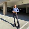 Mode Indie décontracté pour femmes pantalons 2022 été 90s Style urbain botte coupe pantalon taille haute noir Vintage pantalon slim 21909