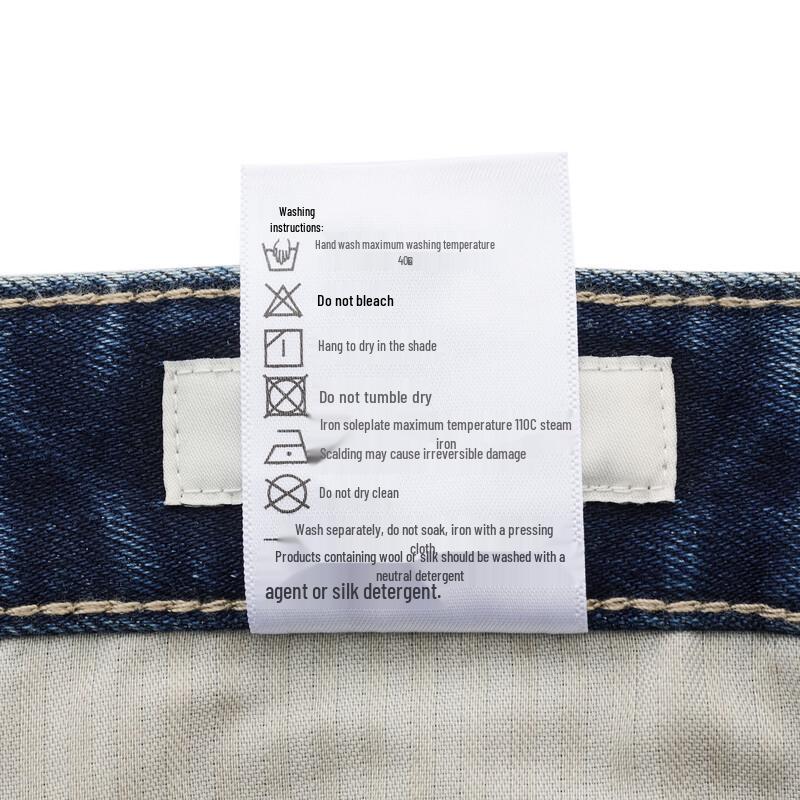 HAZZYS Men's Classic Denim Straight-Leg Jeans