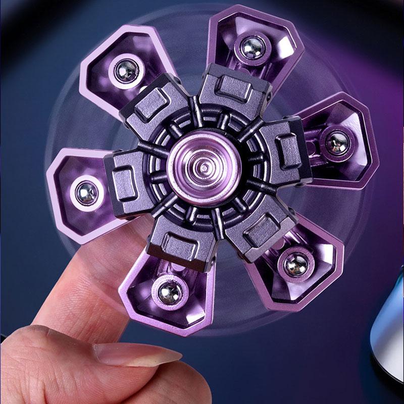 Finger Spinner Gyro Rotational Deformation Hand Spinner Top Stress-Relief Toy Creative Mecha Transformable Toy Cool Gift For Kid