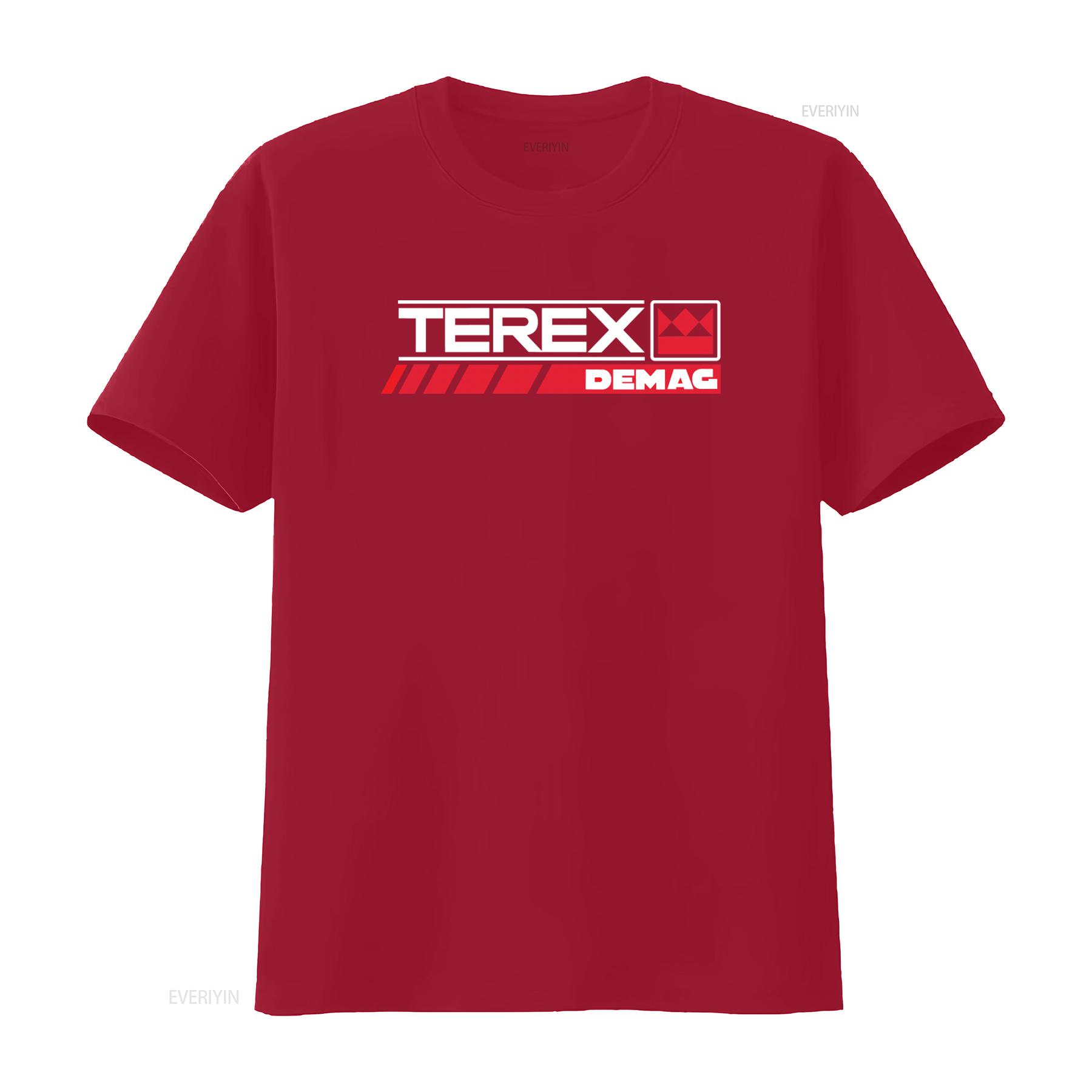 

Terex Demag Crane Mens Black T Shirt Print Sizes S 5XL vintage Washed designer clothes Casual graphic Stylish Comfortable S