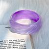 Fashion Lighting Candy Color Water Shine Round Spiral Jelly Good-looking Acrylic Bangle Bracelet Geometric Resin Trend Bracelet