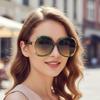 Fashion Korean Version Of The New Large-Frame Plain Sunglasses, Personalized Versatile Street Photography, Advanced Sunglasses, Uv-Proof Glasses