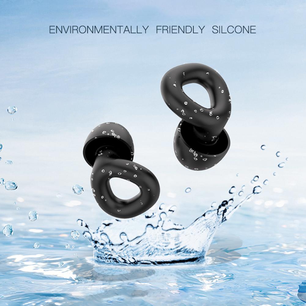 Bouchons d'oreilles en silicone à réduction de bruit et isolation phonique pour voyages d'affaires, voyage, sommeil portable, lavables, insonorisés