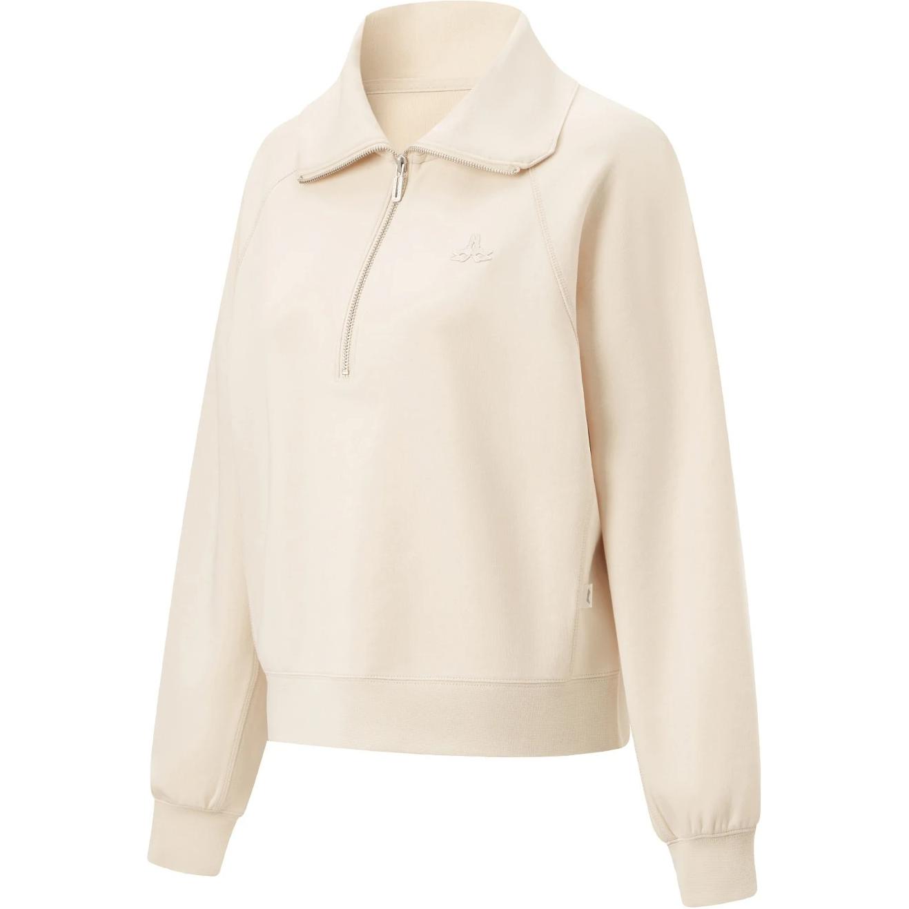 

Li-Ning Loose Fit Hooded Pullover Comfortable Sweatshirt Women tops Gravel-Gray AWDU118-4 XL