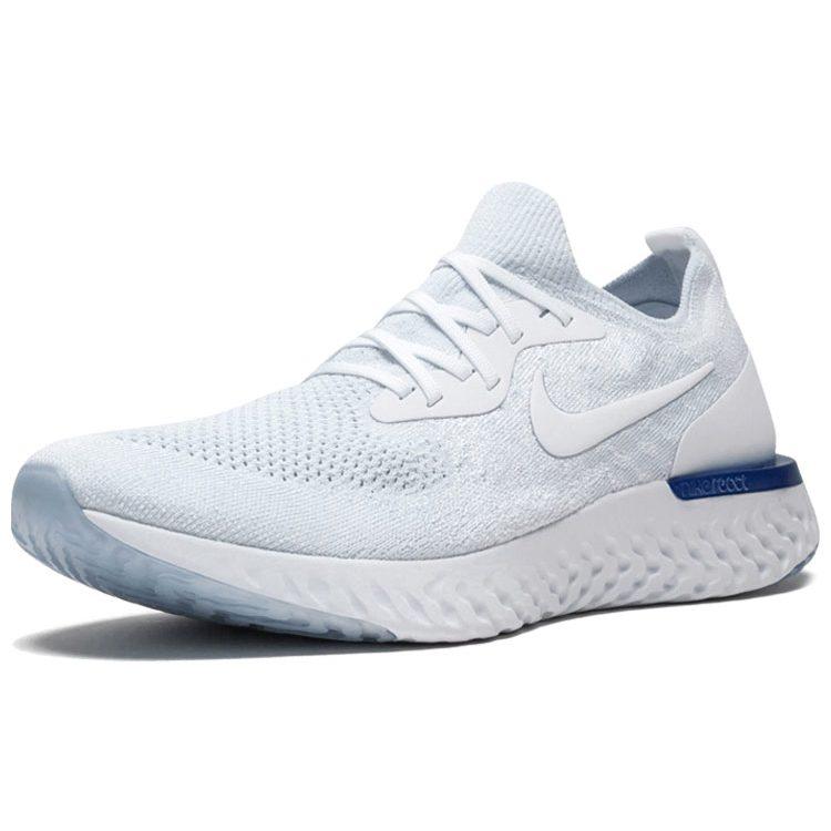 Nike Epic React Flyknit White Racer Blue AQ0067-100