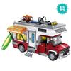 927PCS Iluminação Camper-Van Conjunto de Construção Camper Veículos Construção Tijolos Conjunto para Adolescentes e Adultos Fifts de Natal