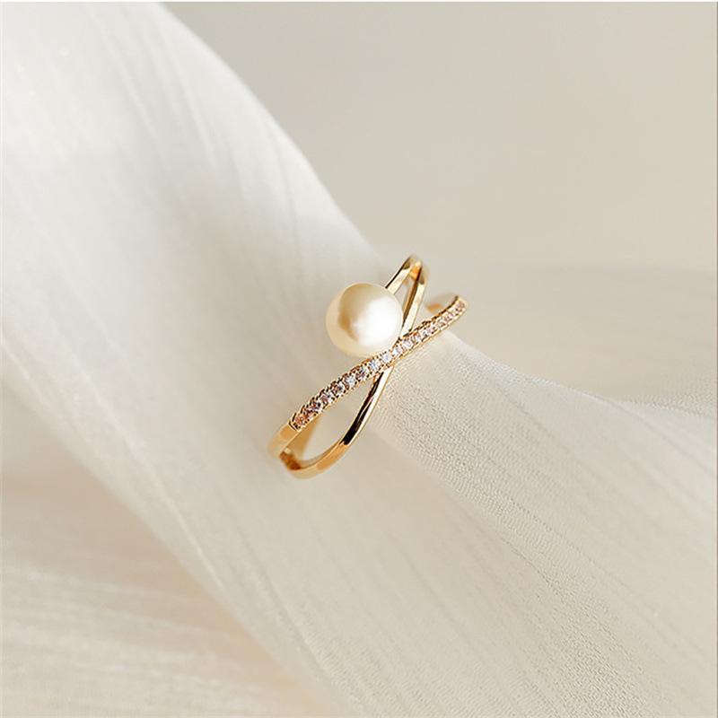 Lindon Classic Copper Alloy Zircon Ring Ladies Jewelry Wedding Promise Party Gift