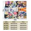 DBZ Quest Plush Blanket Novelty Throw Blanket for Sofa Bedding Lounge 125*100cm Bedspreads,